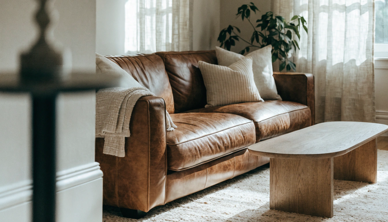 25 Brown Leather Couch Decor Ideas to Refresh Your Living Room