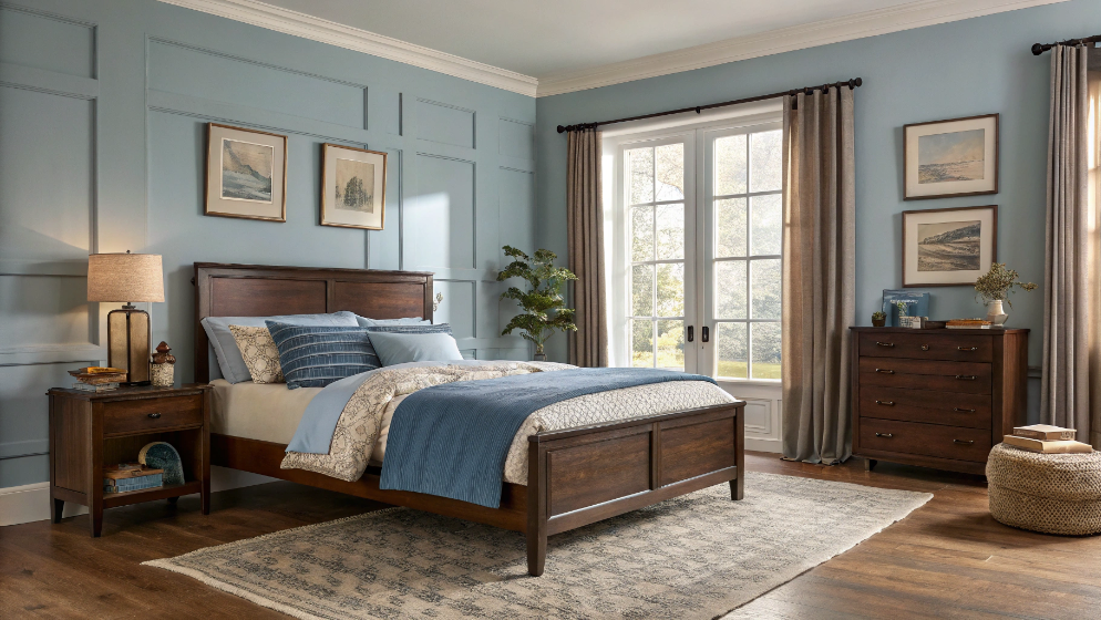 26 Brown and Blue Bedroom Ideas for a Warm, Calm Retreat