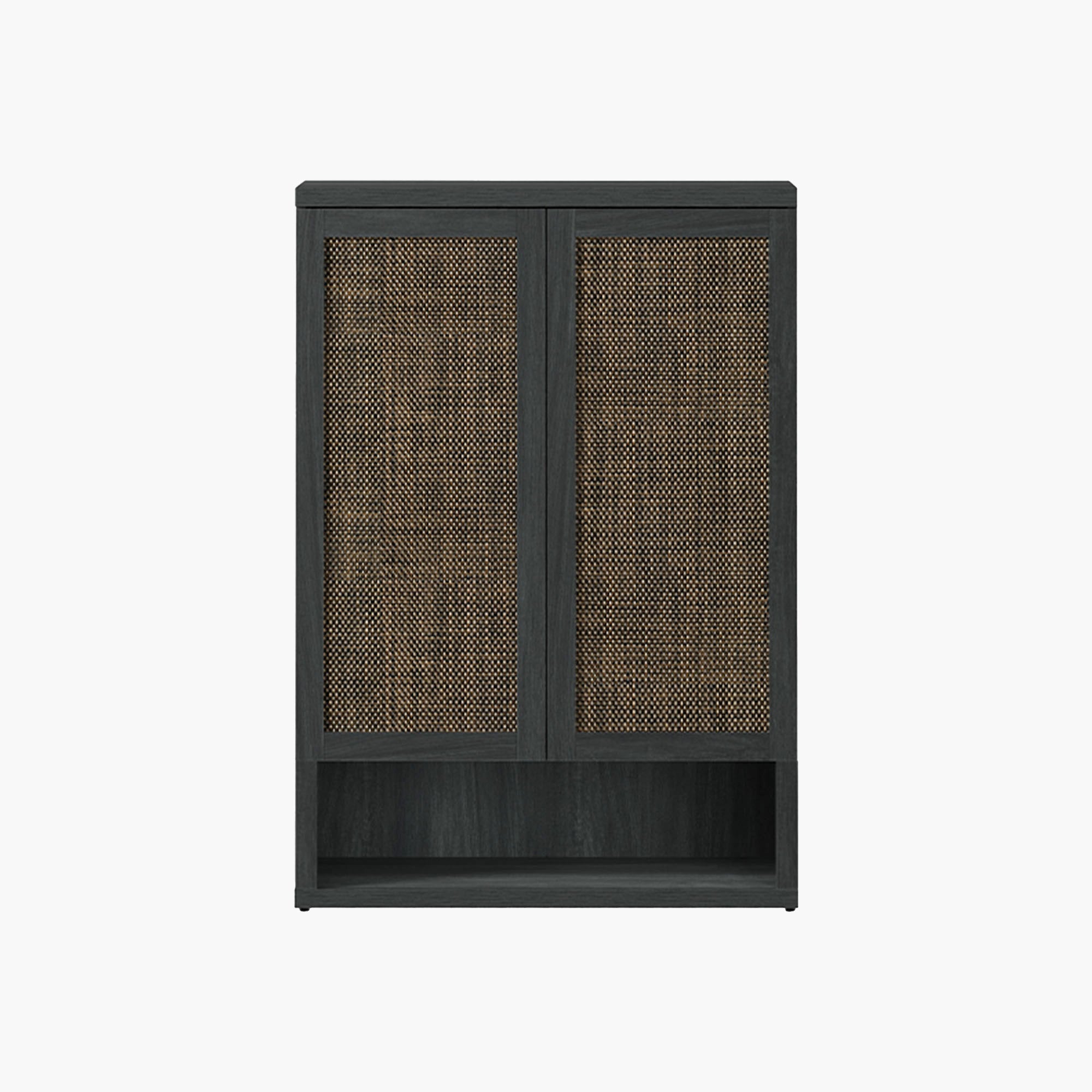 MSC「001+α」漢　9sari juswanna libra Zura Shoe Storage Cabinet with 2 doors, Midnight Oak – SICOTAS