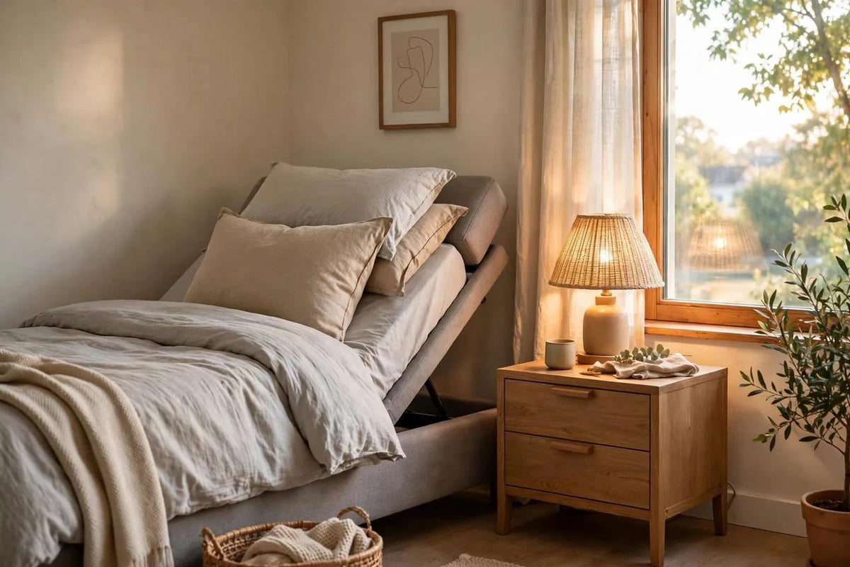 Best Nightstand Height and Placement for an Adjustable Bed