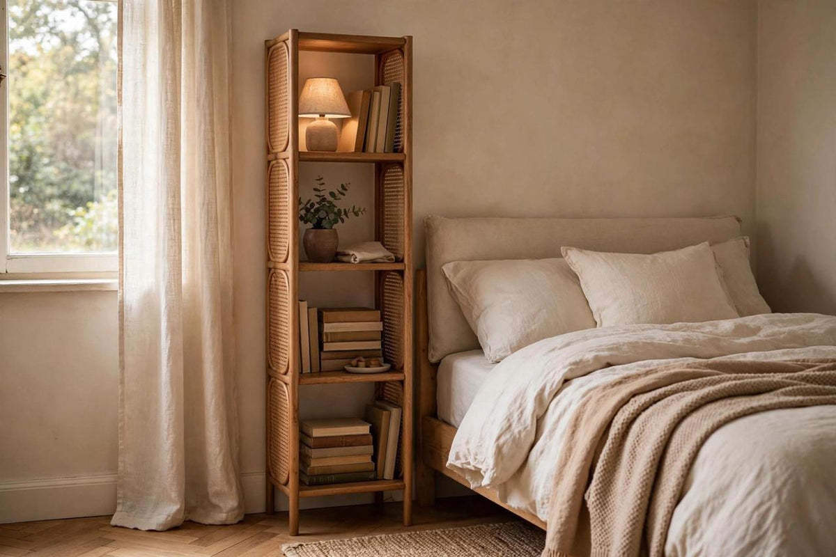 How to Choose a Narrow Bookcase Without Sacrificing Usable Storage