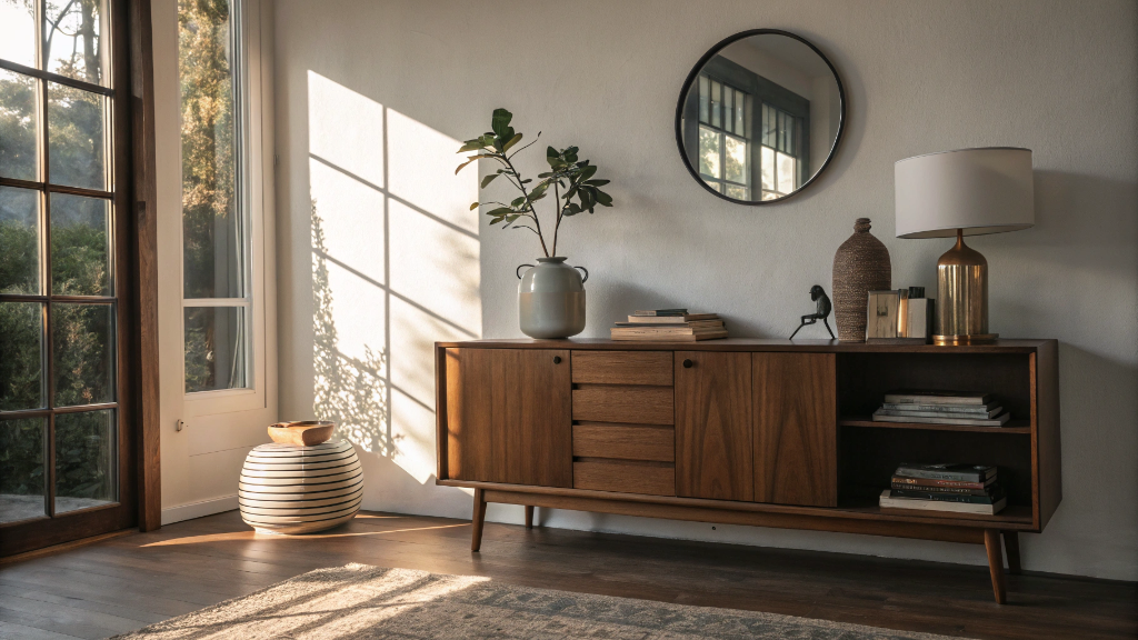 How to Style a Credenza Without Making It Look Cluttered