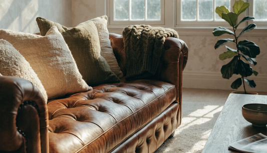 How to Decorate a Leather Couch: 21 Easy Styling Ideas