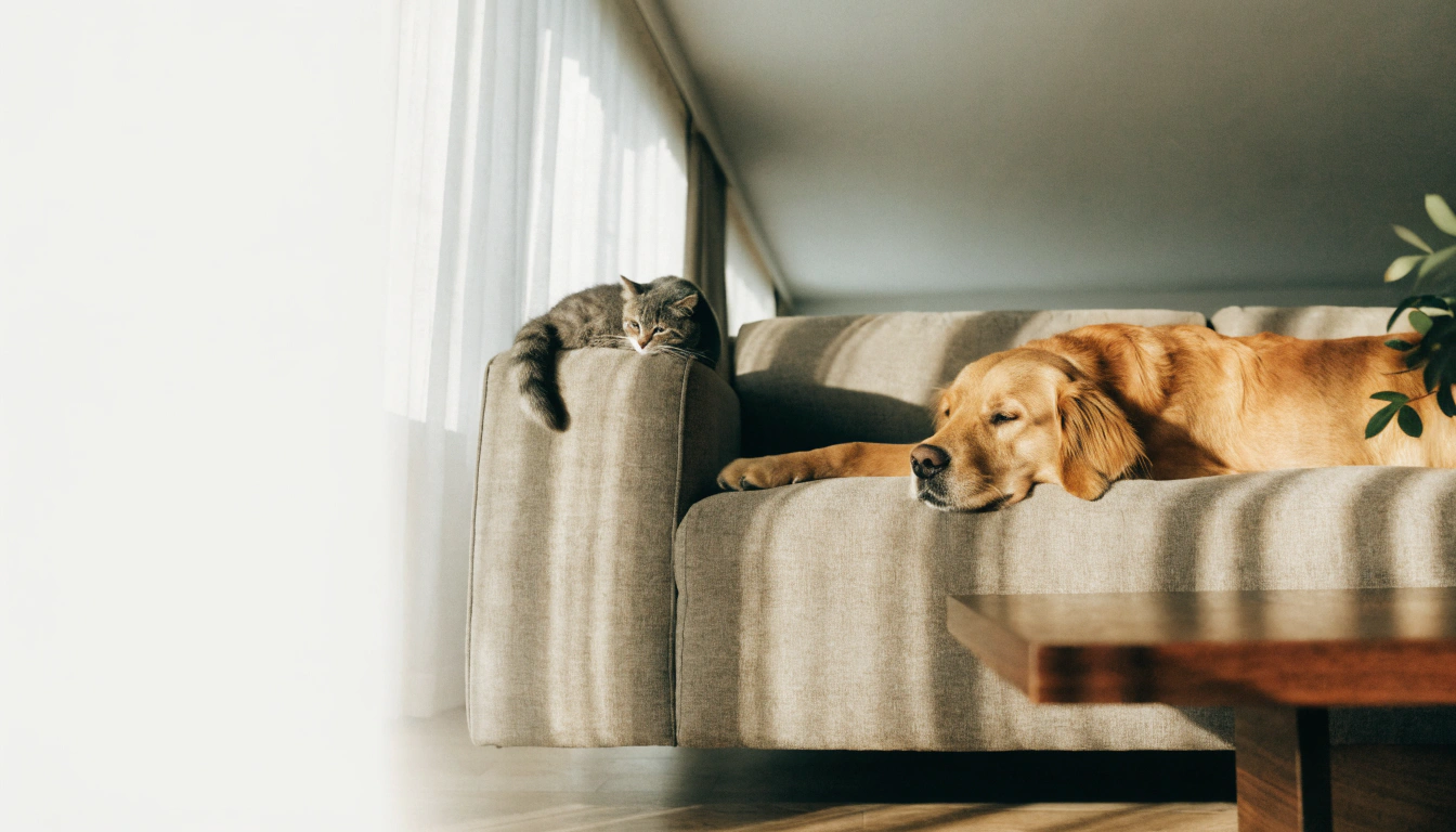 How to Choose a Pet-Friendly Sofa: A Guide to Fabric, Color, and Care