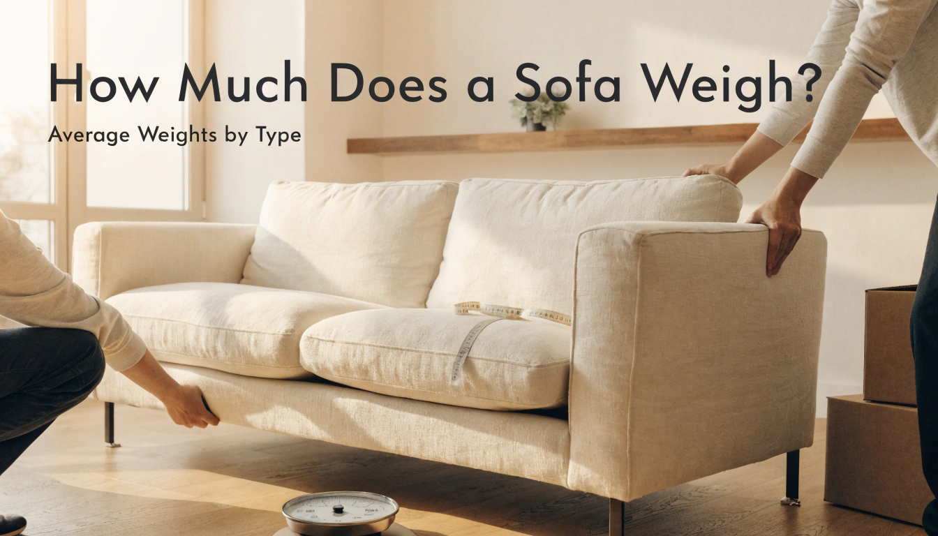 How Much Does a Sofa Weigh? Average Weights by Type