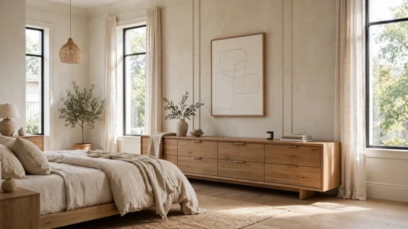 How to Choose a Long Dresser for a Master Bedroom Wall