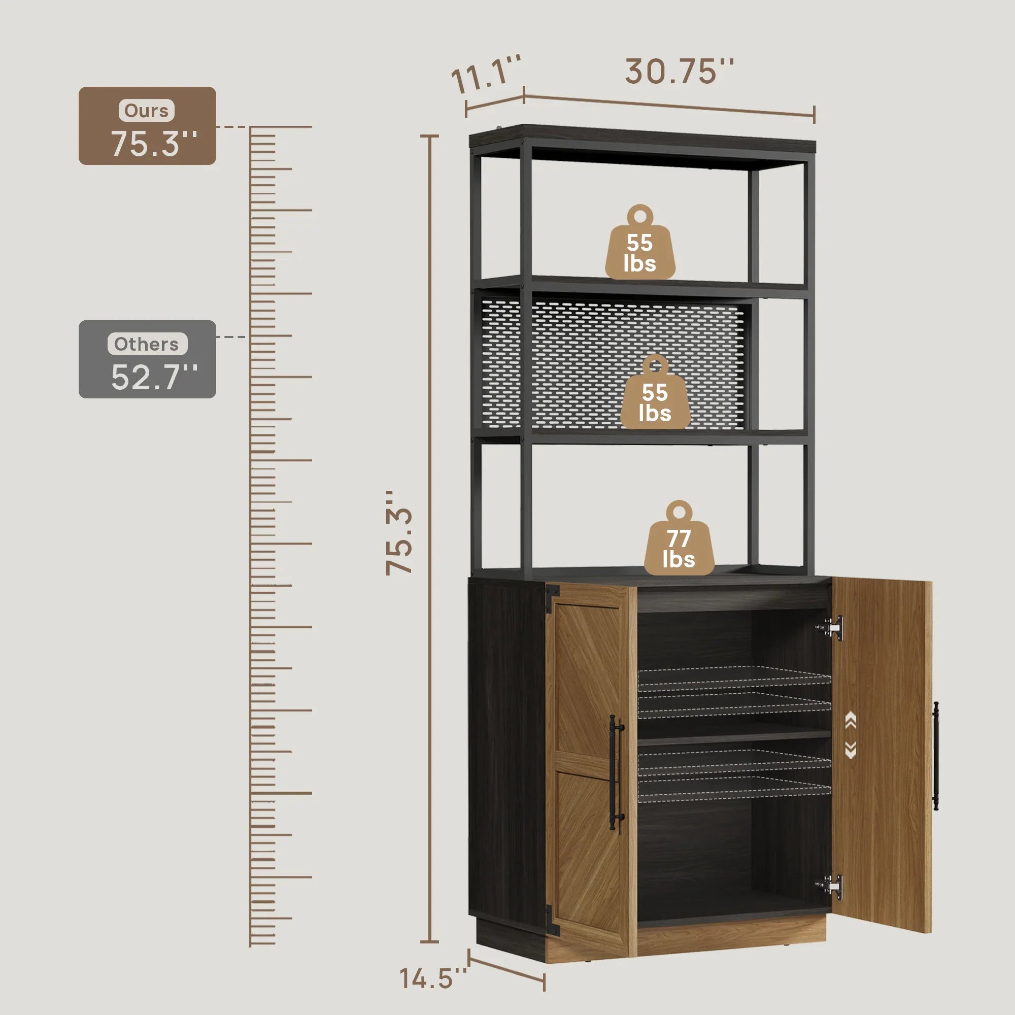 Willow Bookcase and Sideboard Set