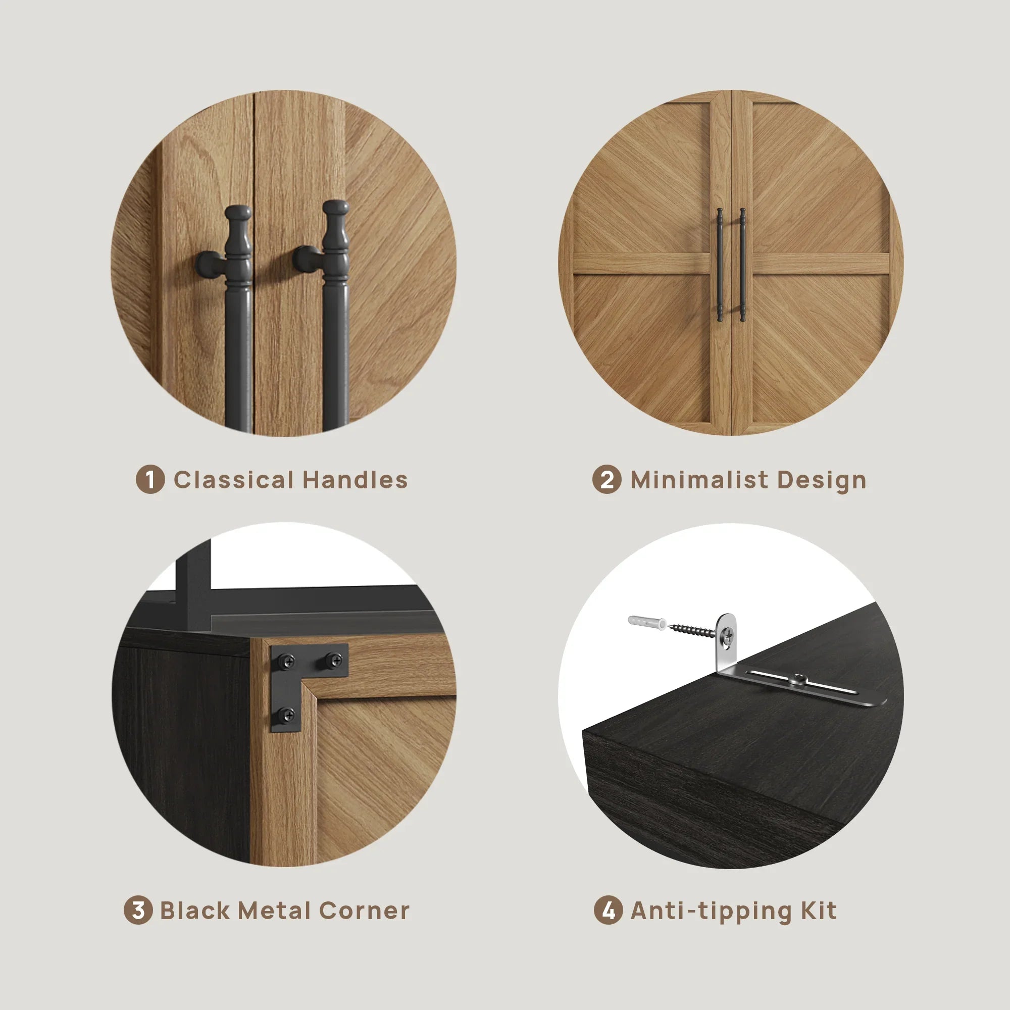 Willow Bookcase and Sideboard Set