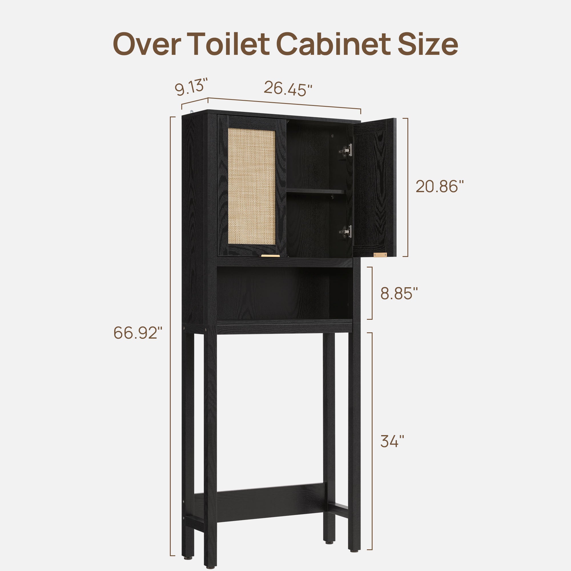 Savanna 2-Door Over-the-Toilet Organizer