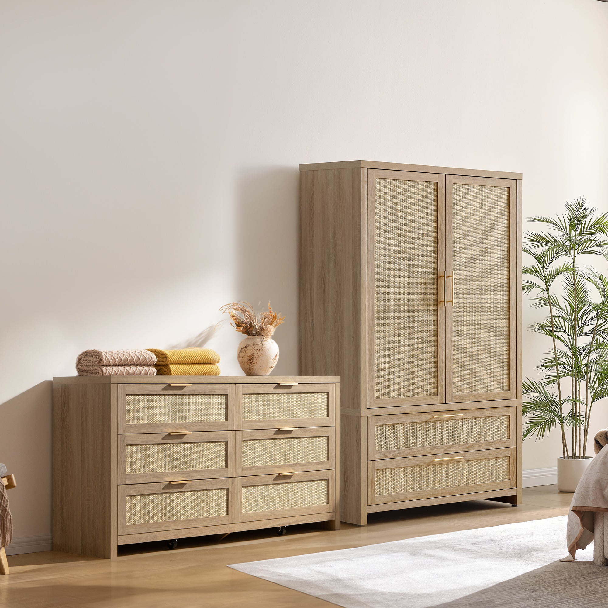Savanna Dresser and Wardrobe Set-WM