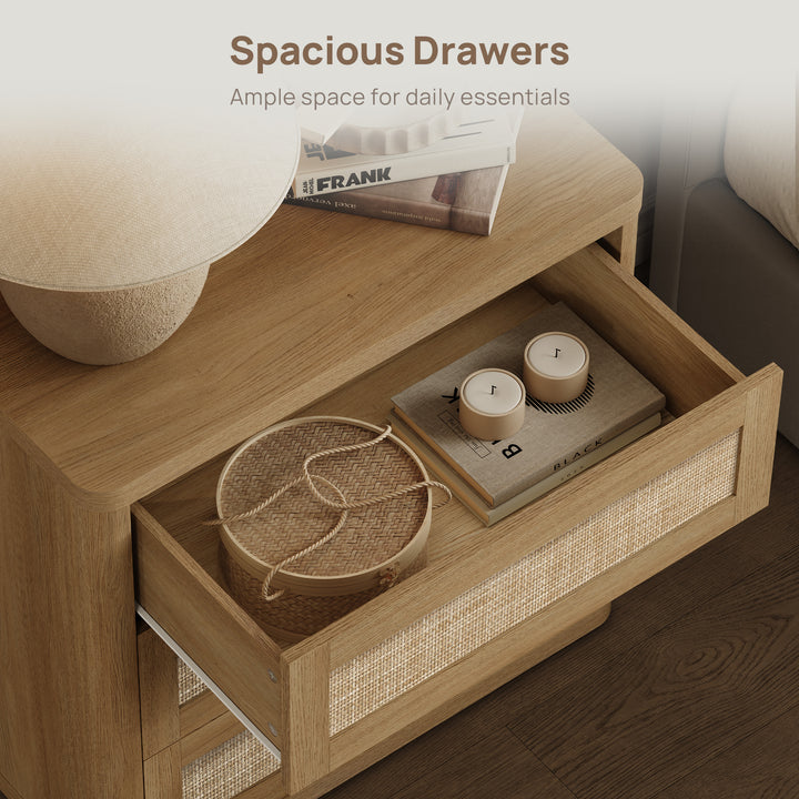 Zura Modular Rattan Dressers and Nightstands Set
