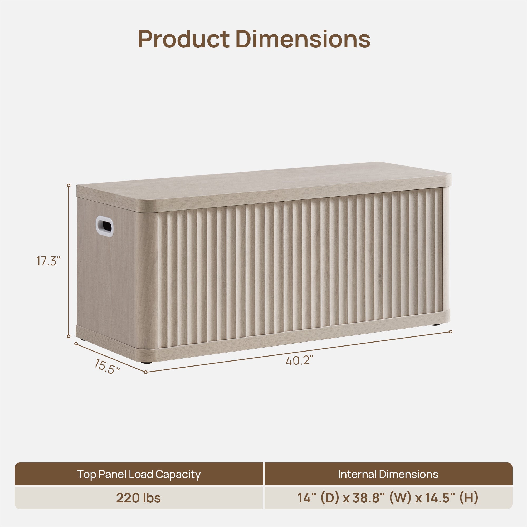 Cas Flip-Top Shoe Bench Entryway