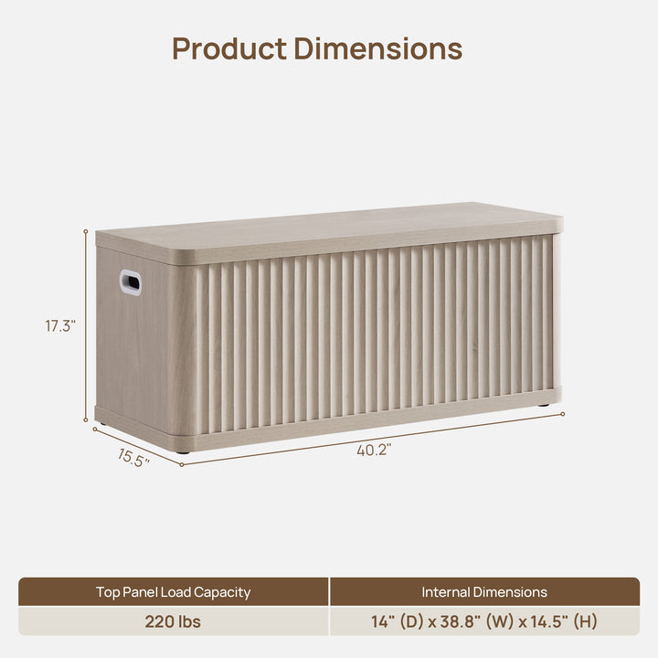 Cas Flip-Top Shoe Bench Entryway