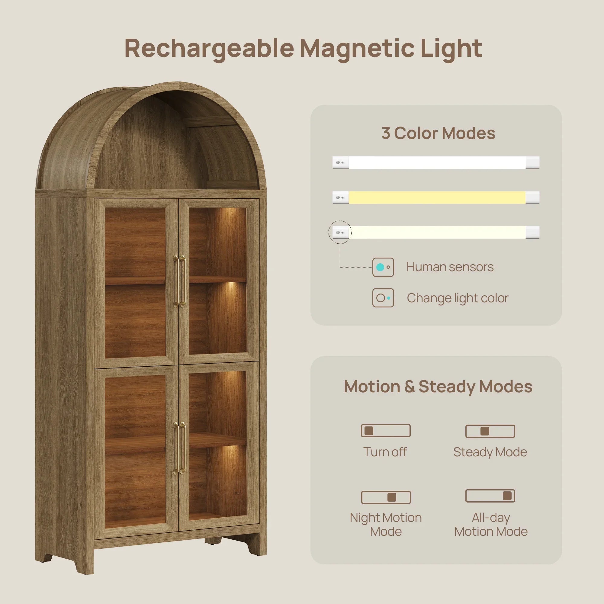 Helio Dining Room Cabinet with Lights