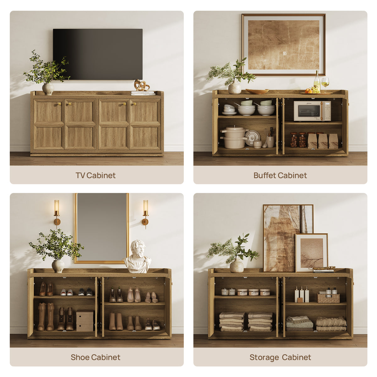 Helio Sideboard Buffet, 4 Doors