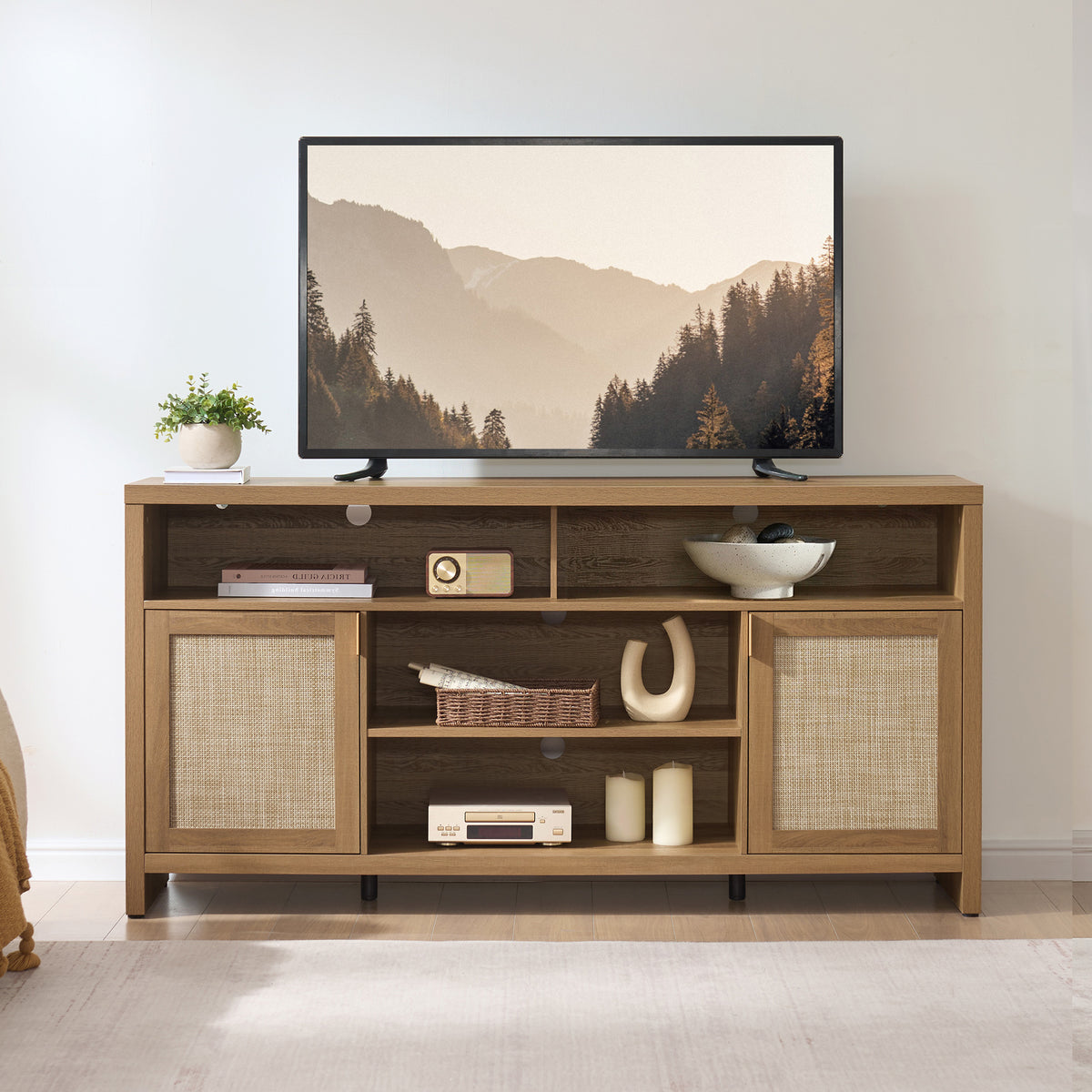 Savanna 65Inch TV Console with Cable Management