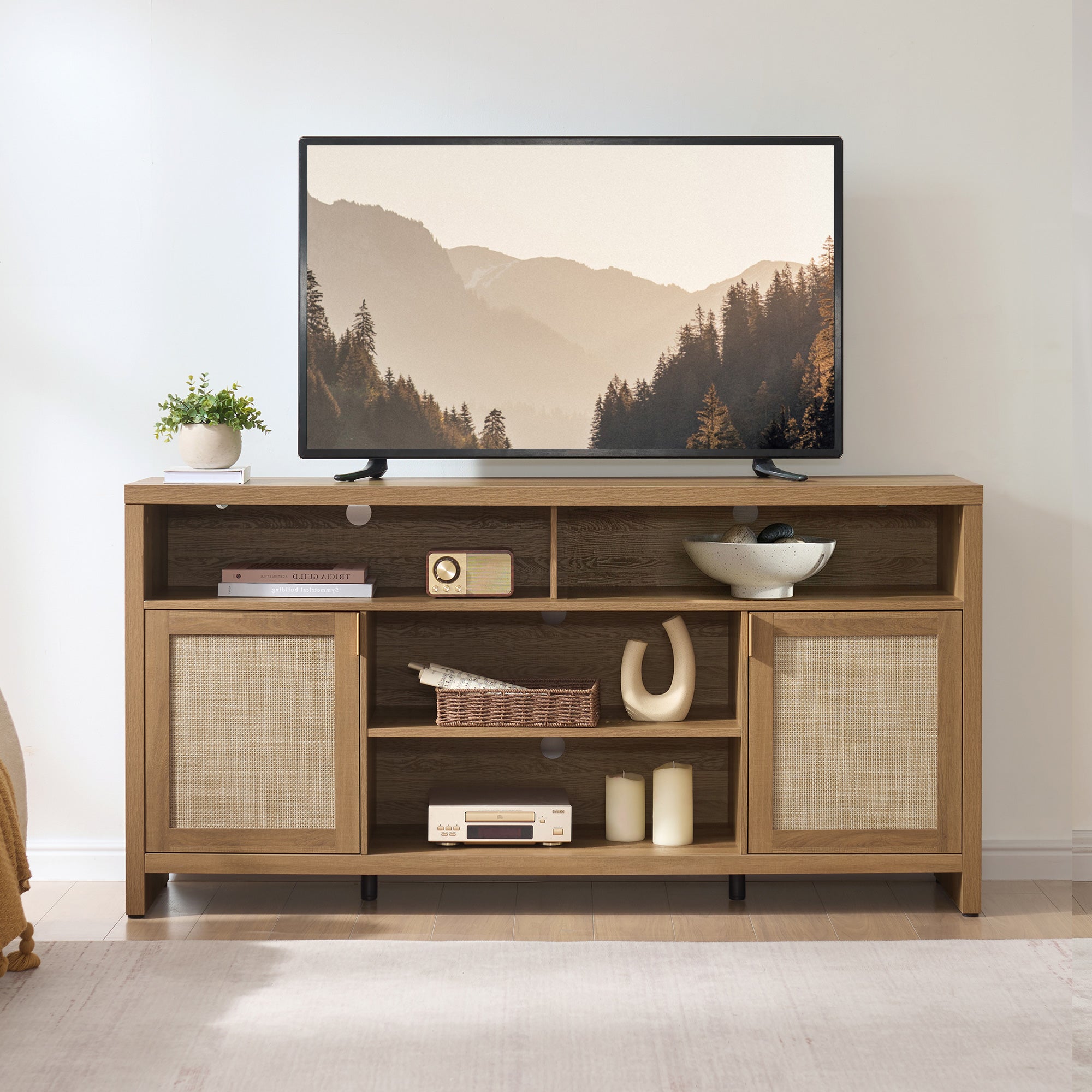 Savanna 65Inch TV Console with Cable Management