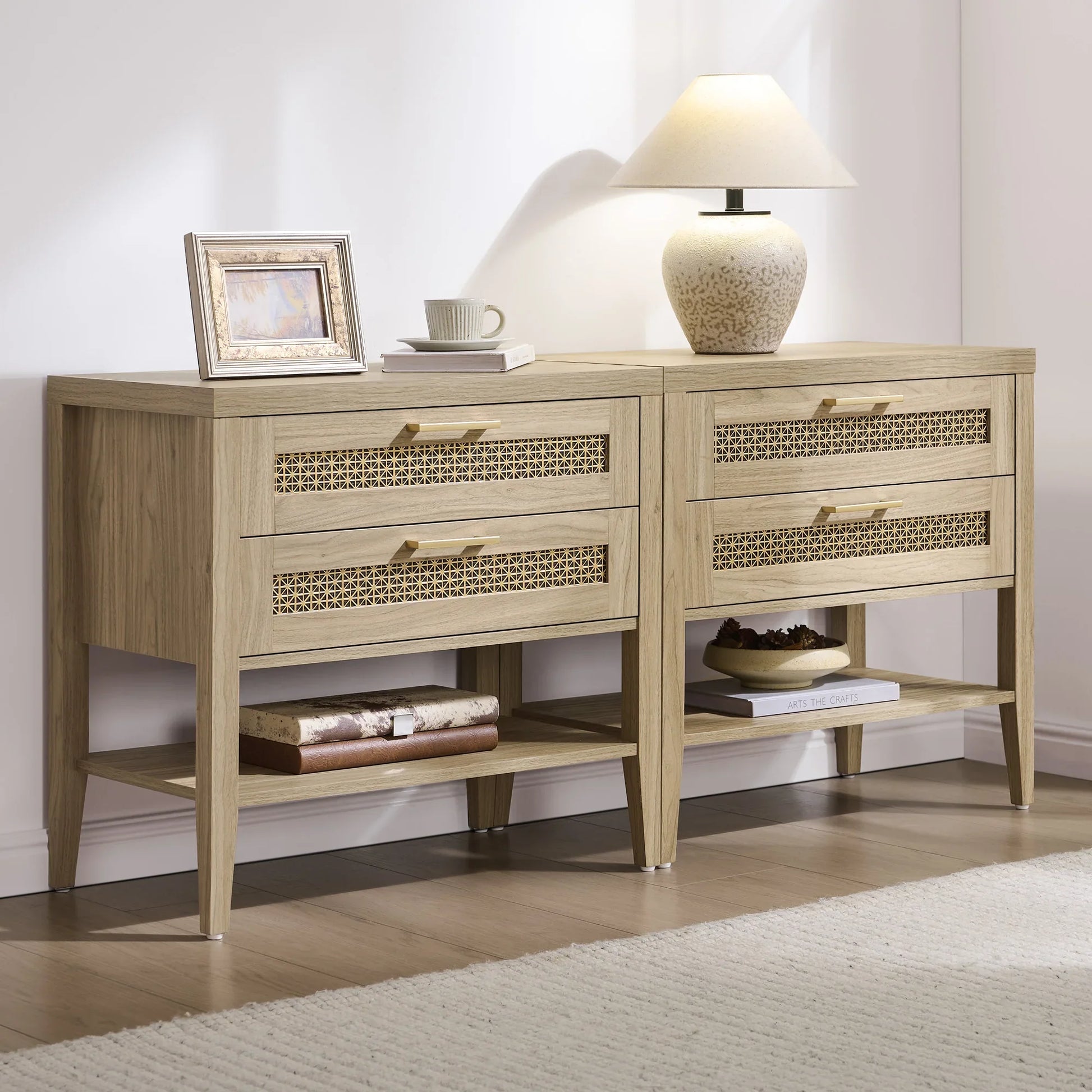 Andy Nightstand Set With 2 Doors