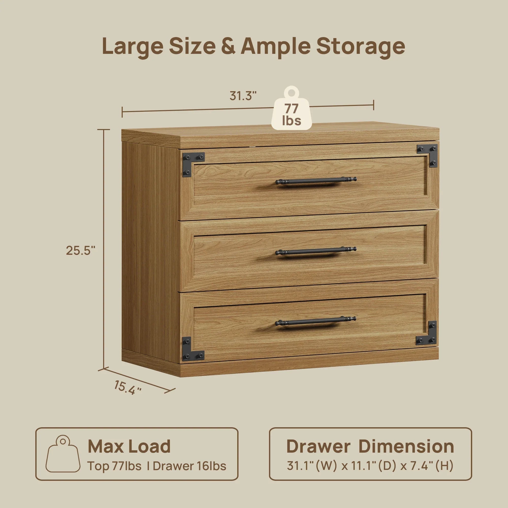 Willow Dresser and Nightstands Set