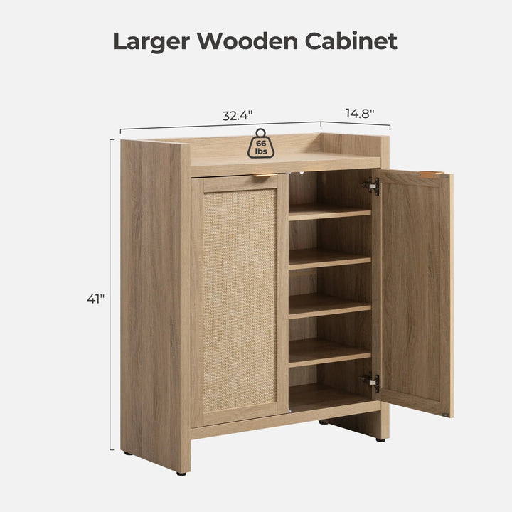 Savanna 2-Door Shoe Storage Cabinet, Set of 2
