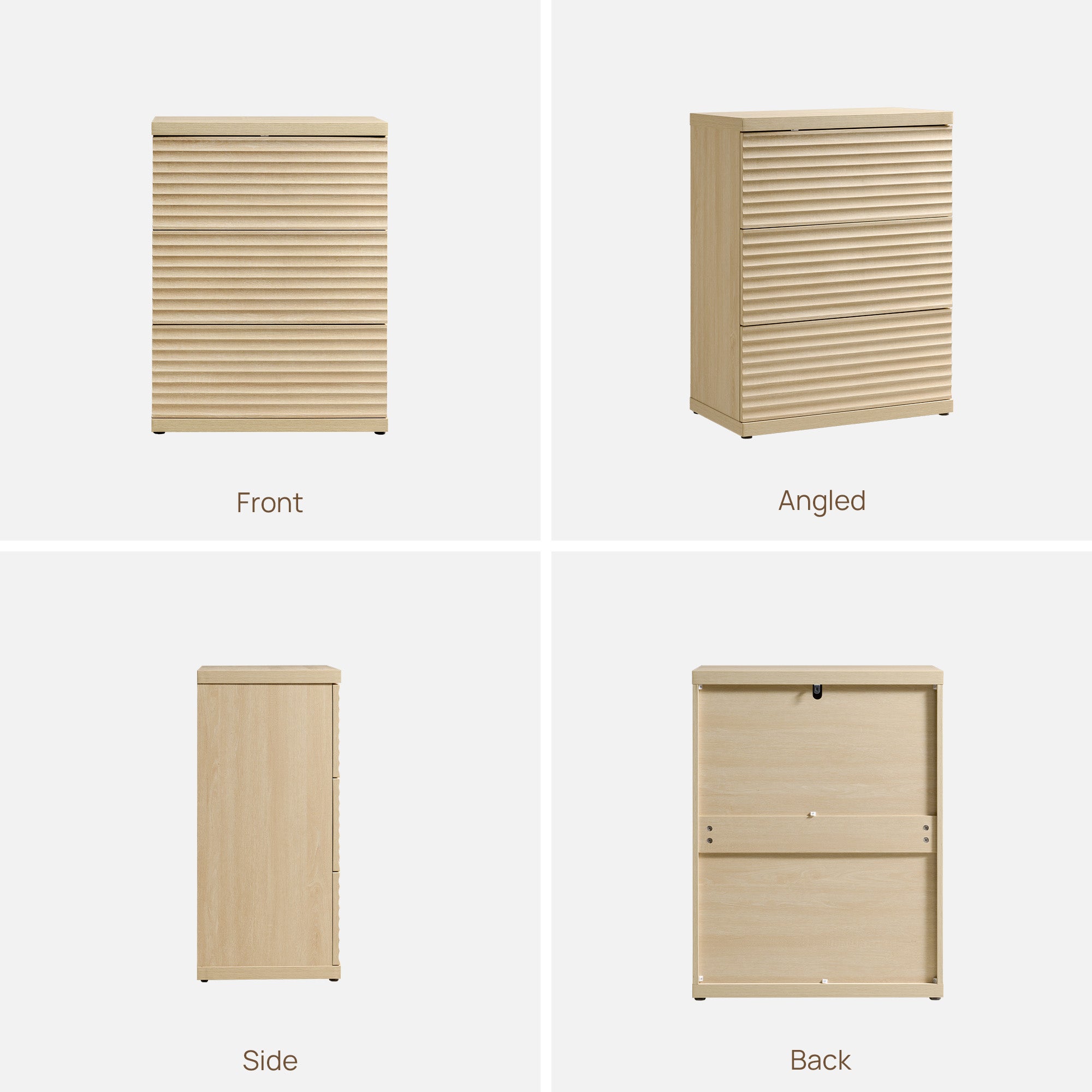 Stria Sectional 9-Drawer Dresser, Large Storage