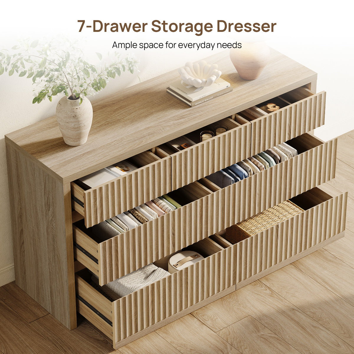 Prelude 55'' Wide Chest of 7 Drawers