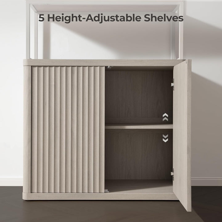 Cas Book Shelf with Storage