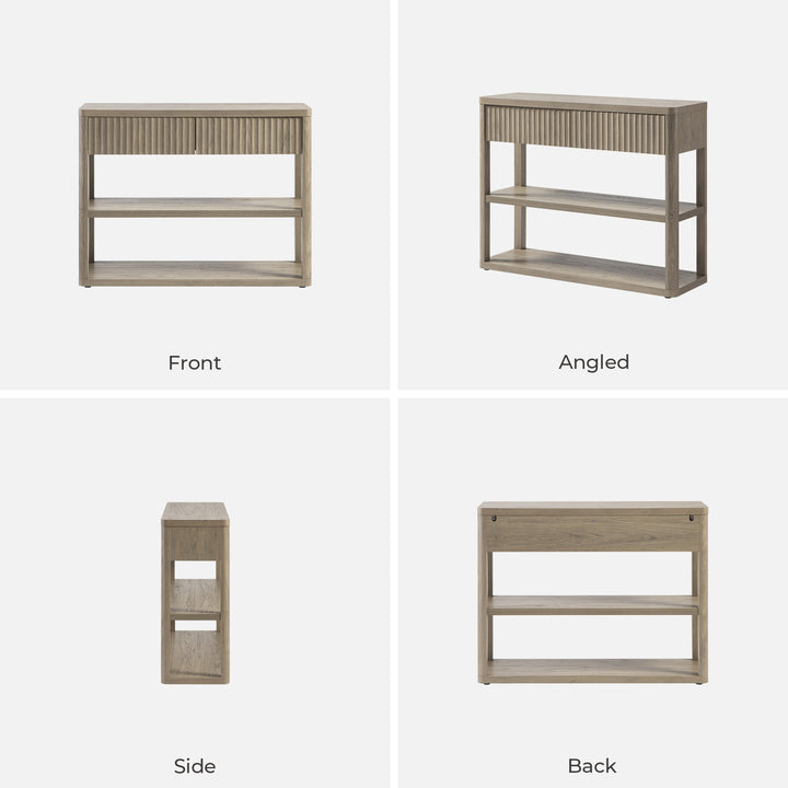 Cas Narrow Console Table with Drawers