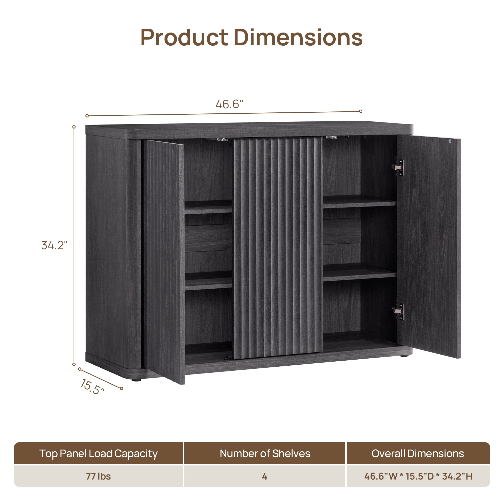 Cas 3-Door Sideboard