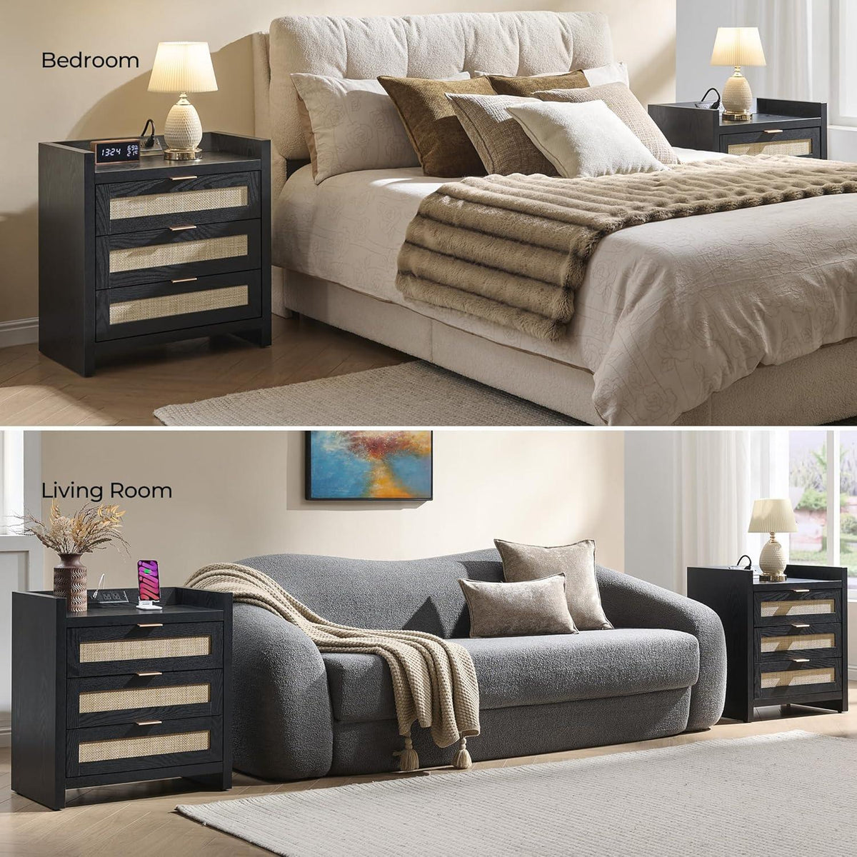 Savanna Dresser and Nightstands Set of 2