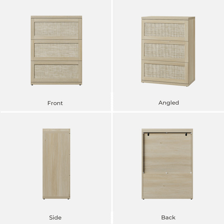 Zura Rattan Sectional Dresser, Large Size Option