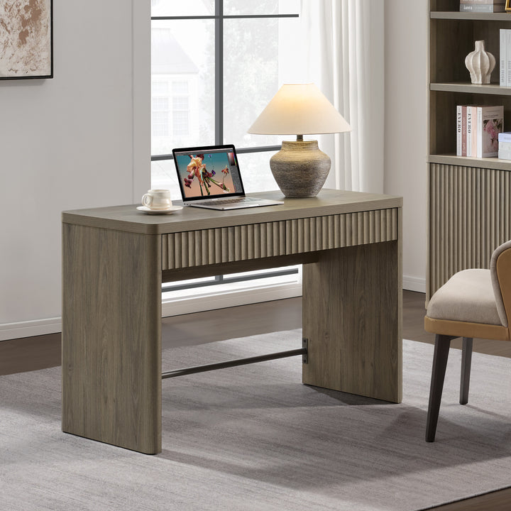 Cas Computer Desk, Fluted Style