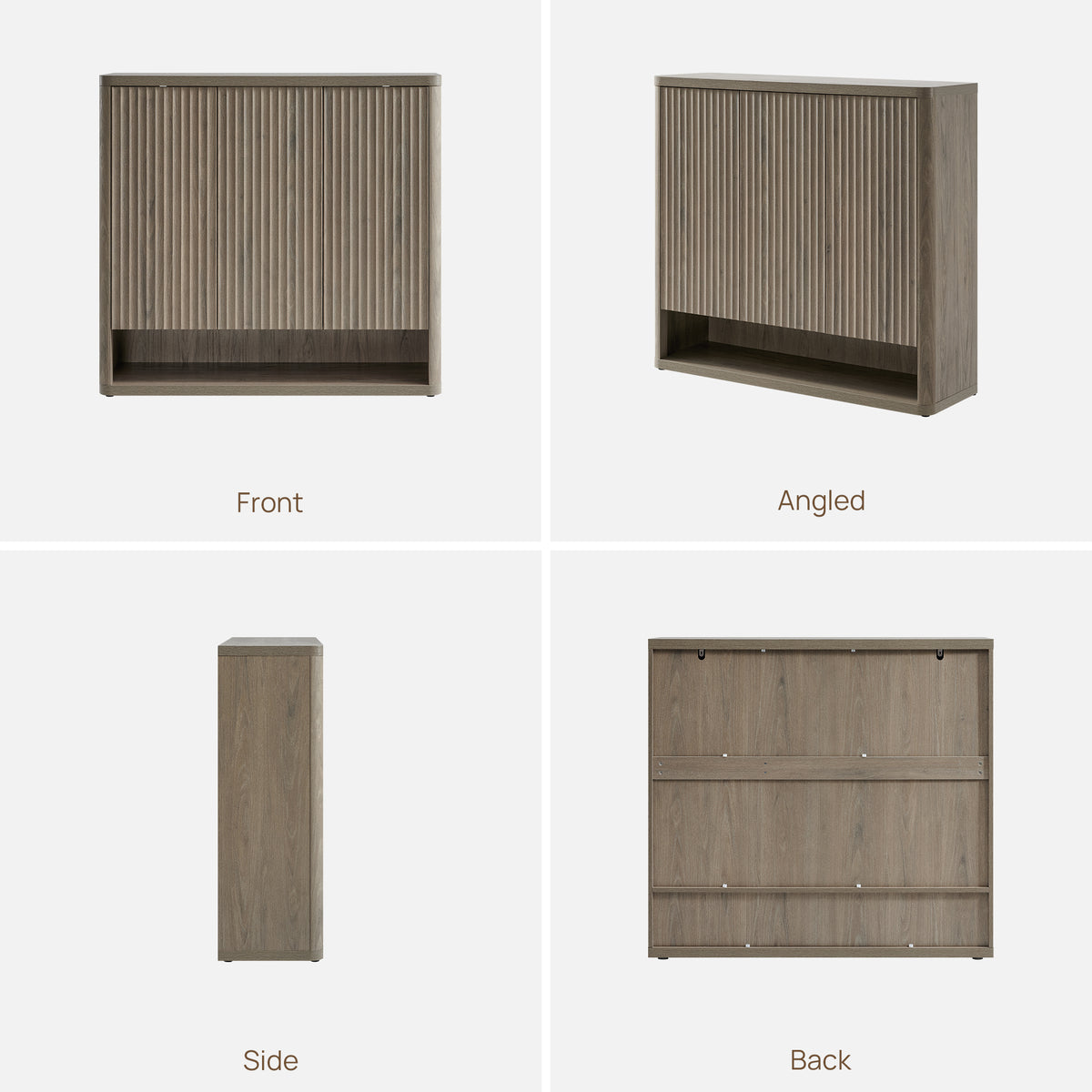 Cas Shoe Storage Cabinet with Doors, Set of 2