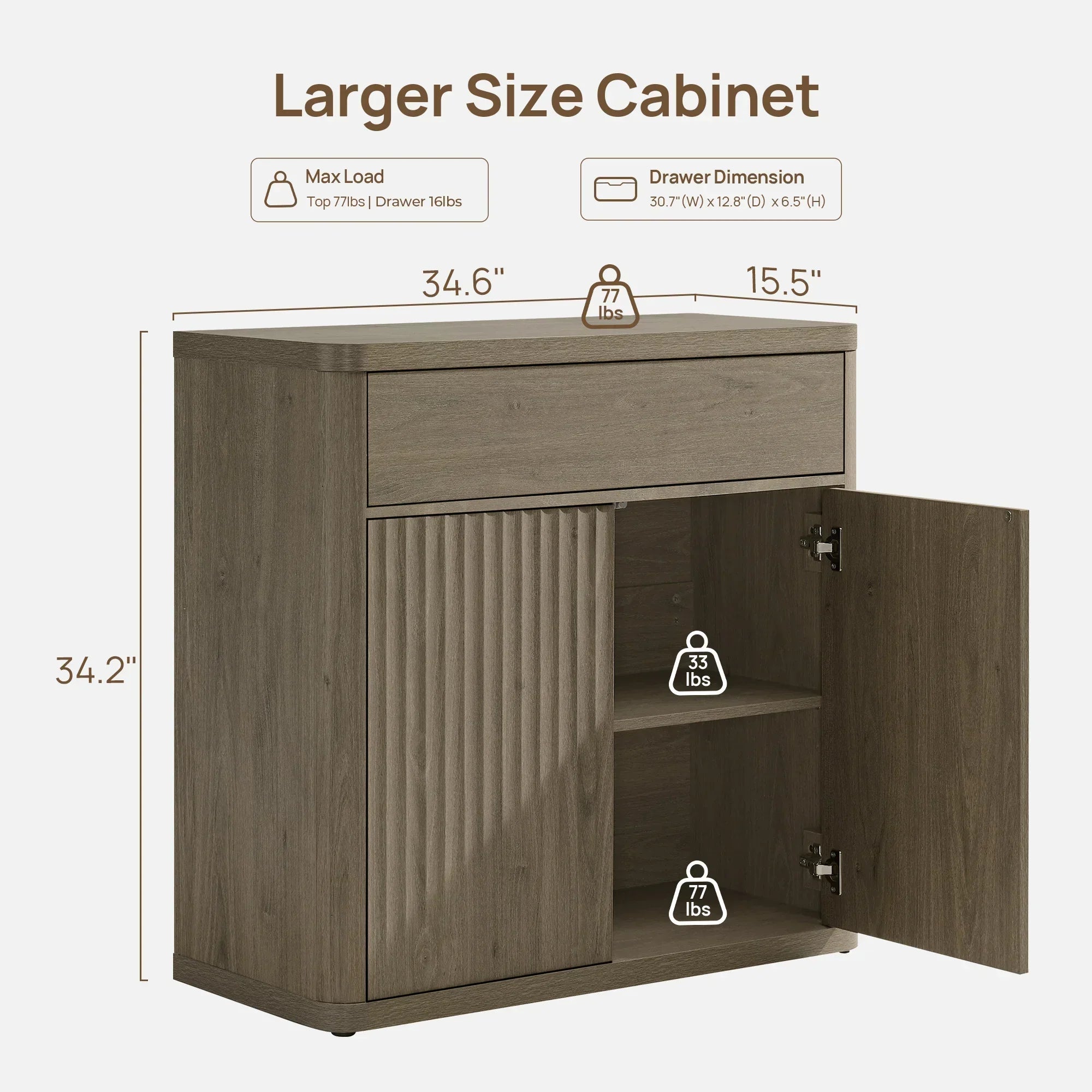 Cas Sideboard With Drawer And 2 Doors