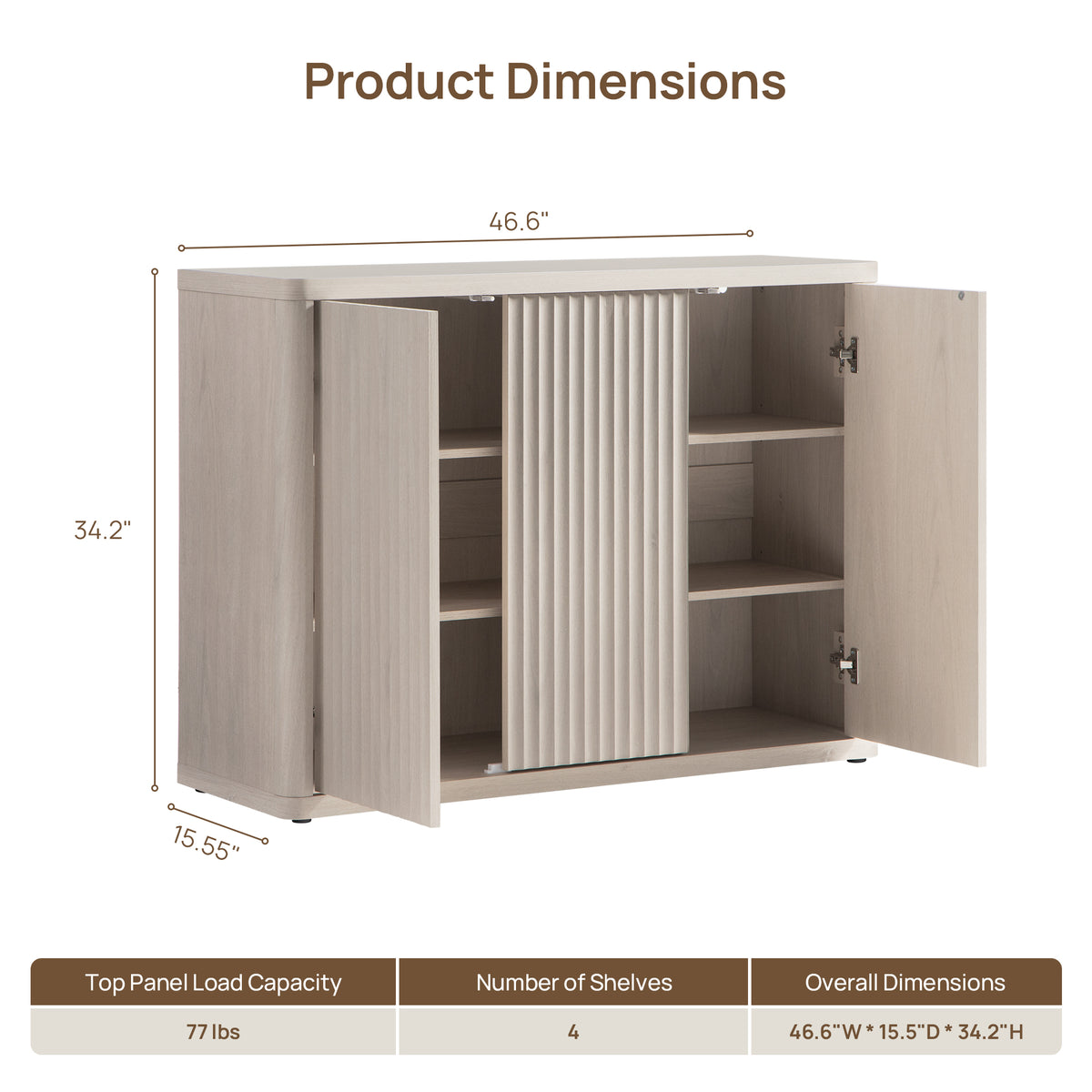 Cas Sideboard with 3 Doors