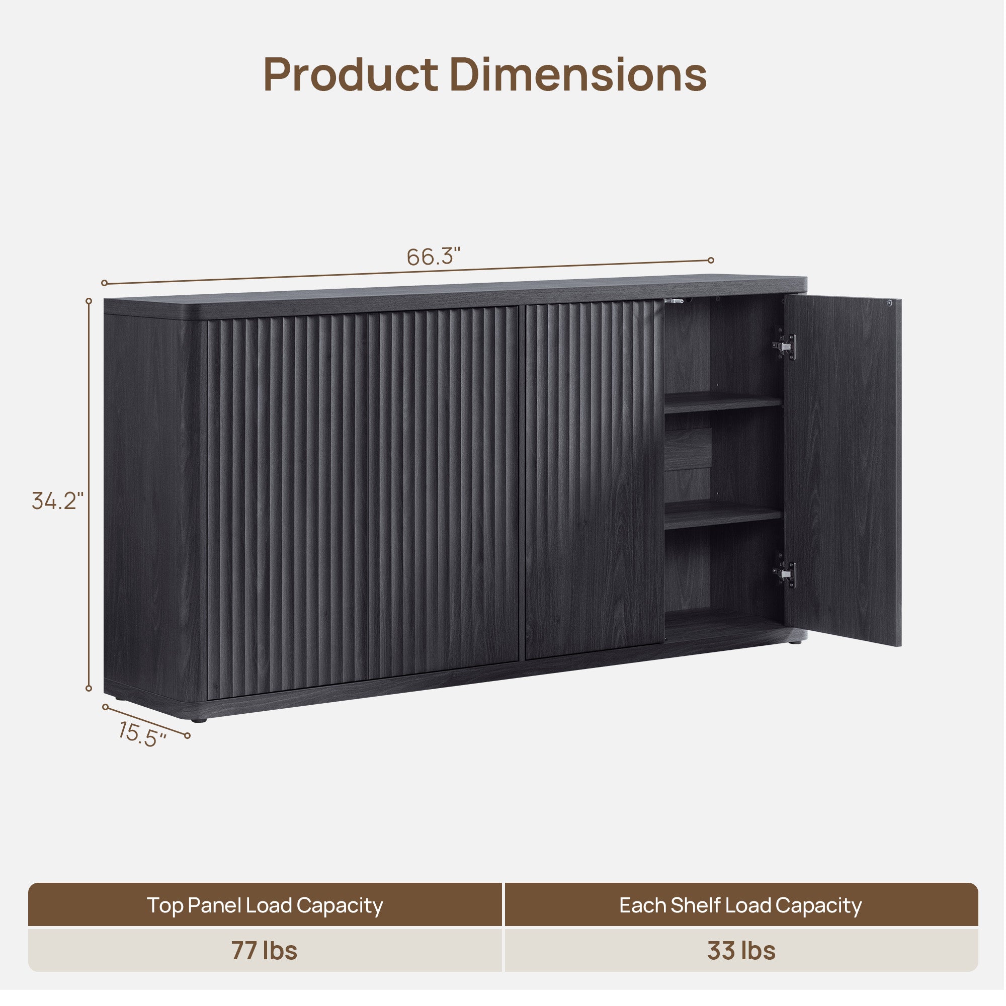Cas Sideboard with 4 Doors