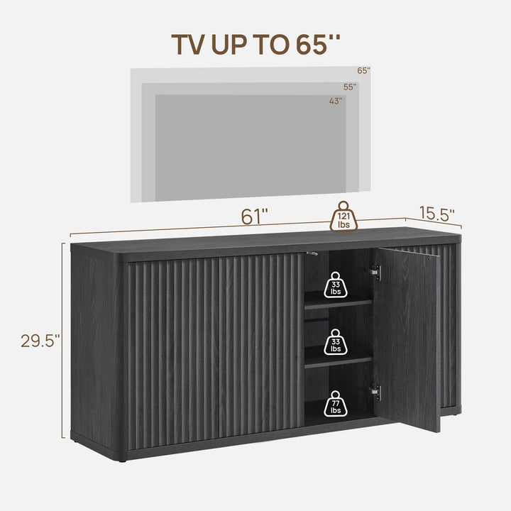 Cas TV Stand with 4 Doors