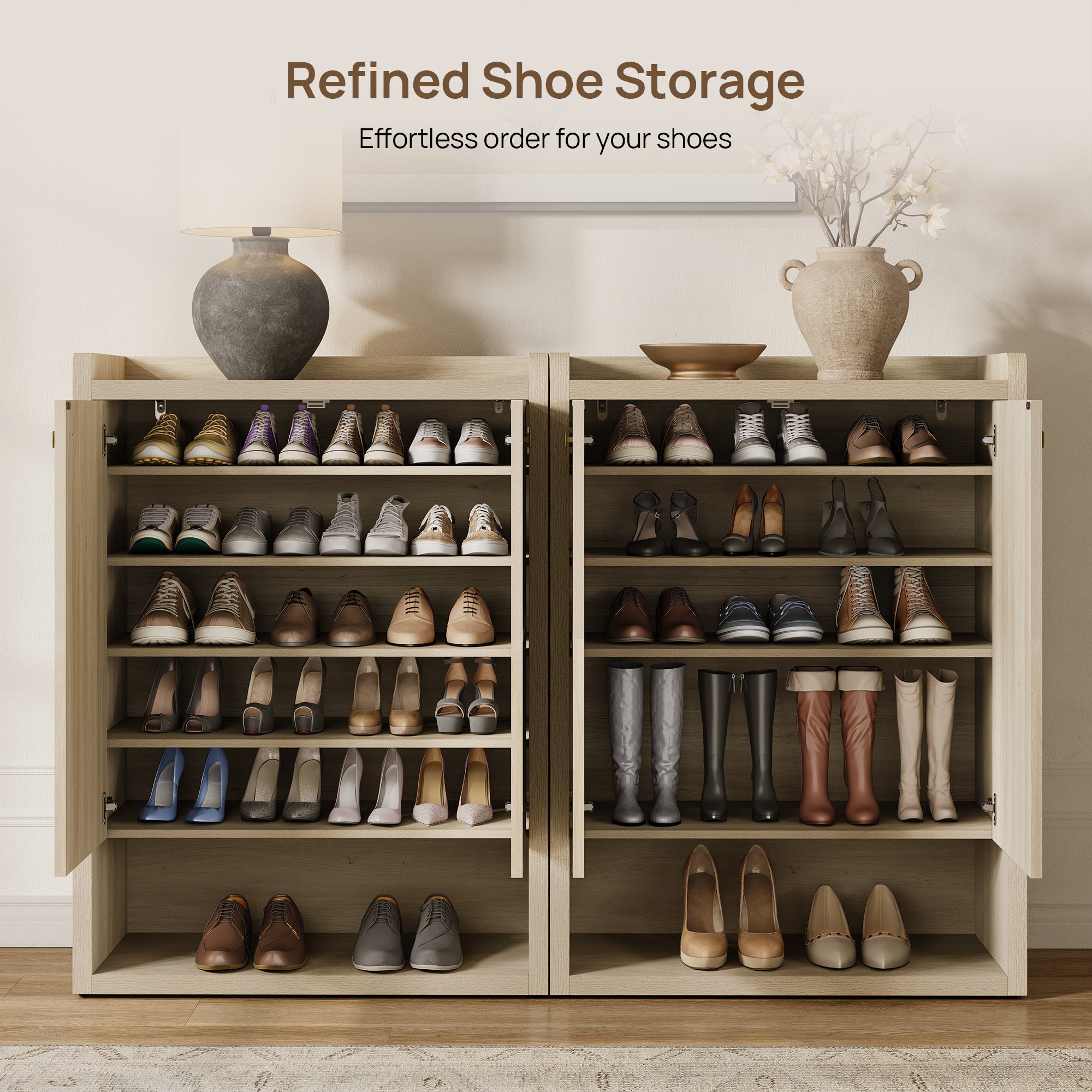 Helio Shoe Cabinet, Modern Shoe Storage