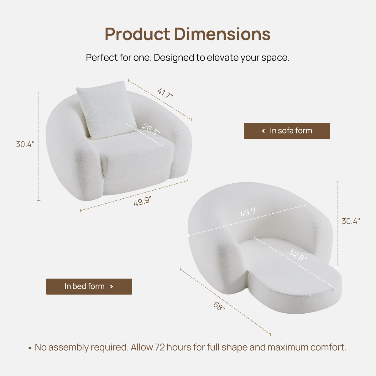 Nimbus White Sofa Couch
