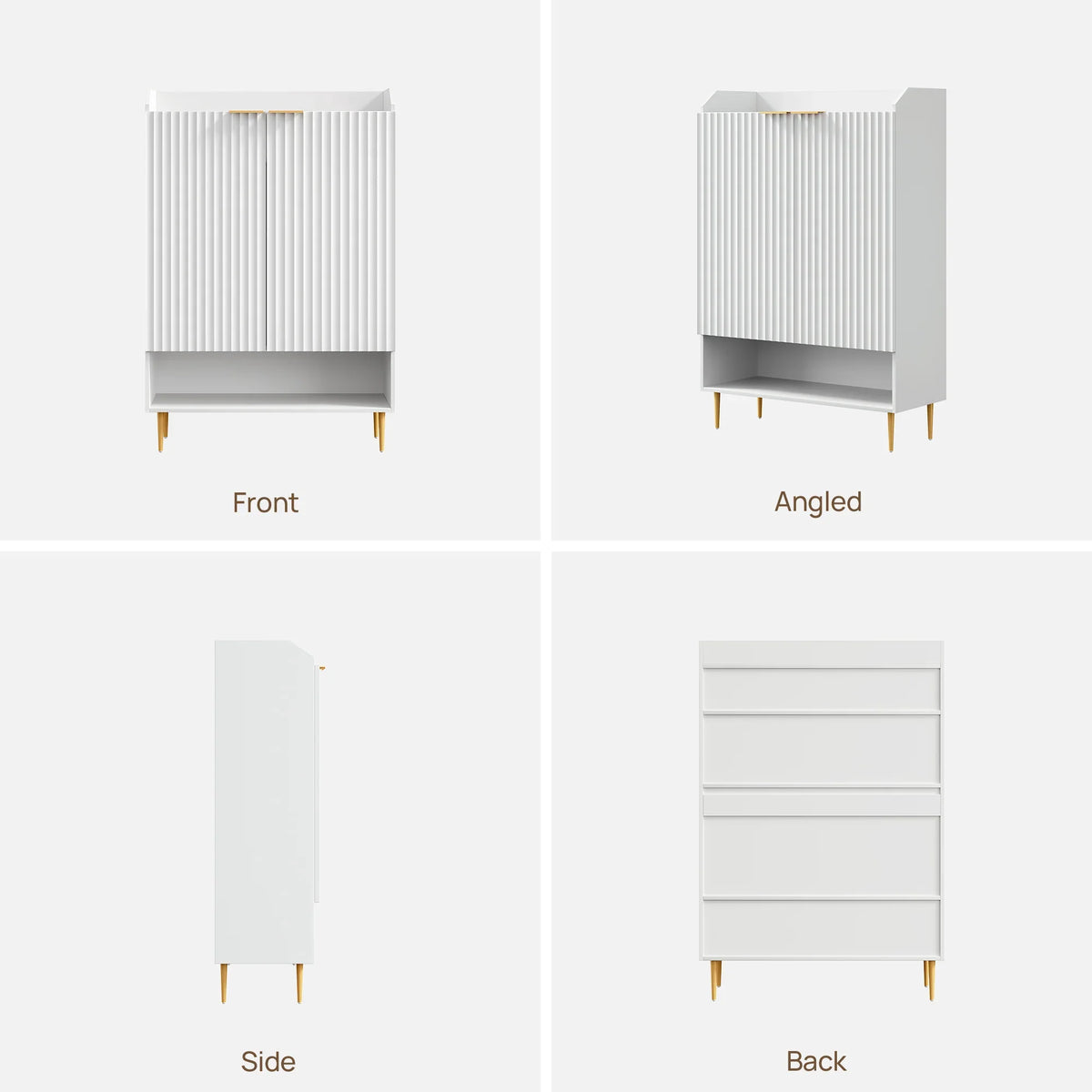 Opus White Shoe Cabinet