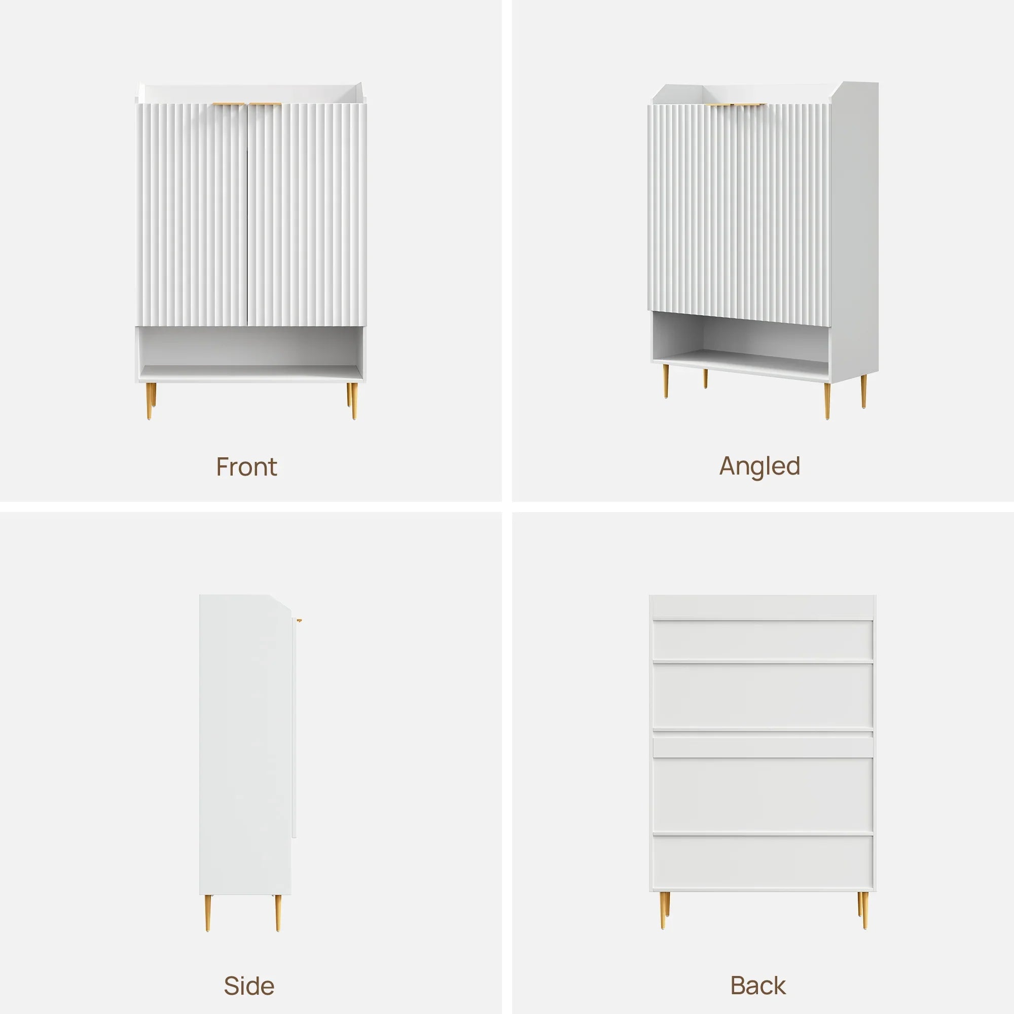 Opus White Shoe Cabinet