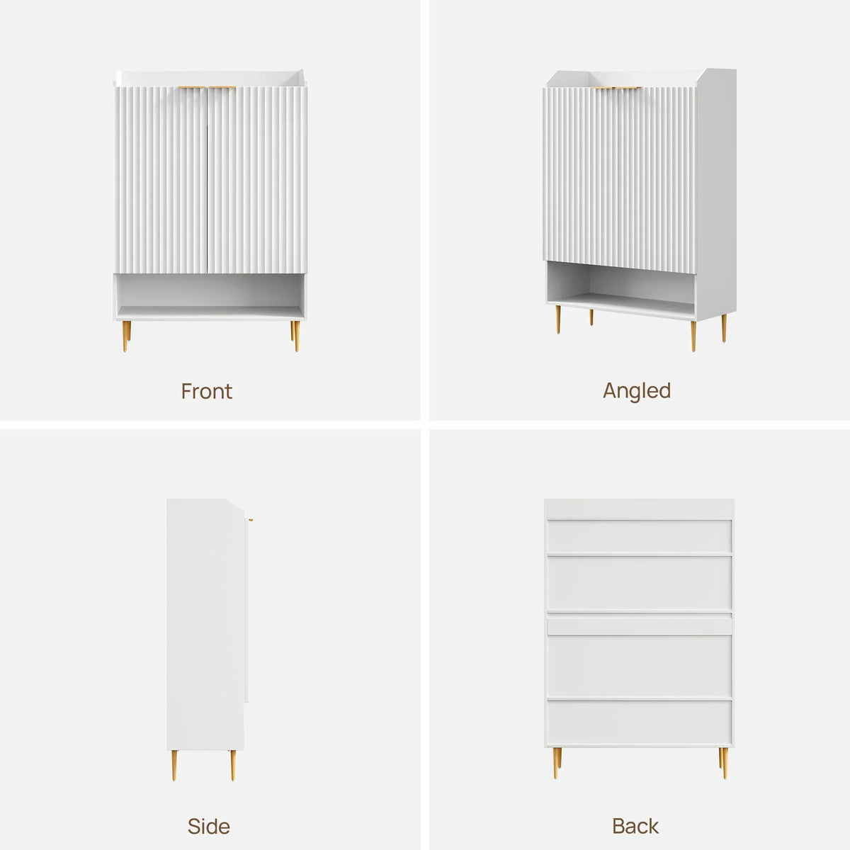 Opus White Shoe Cabinet