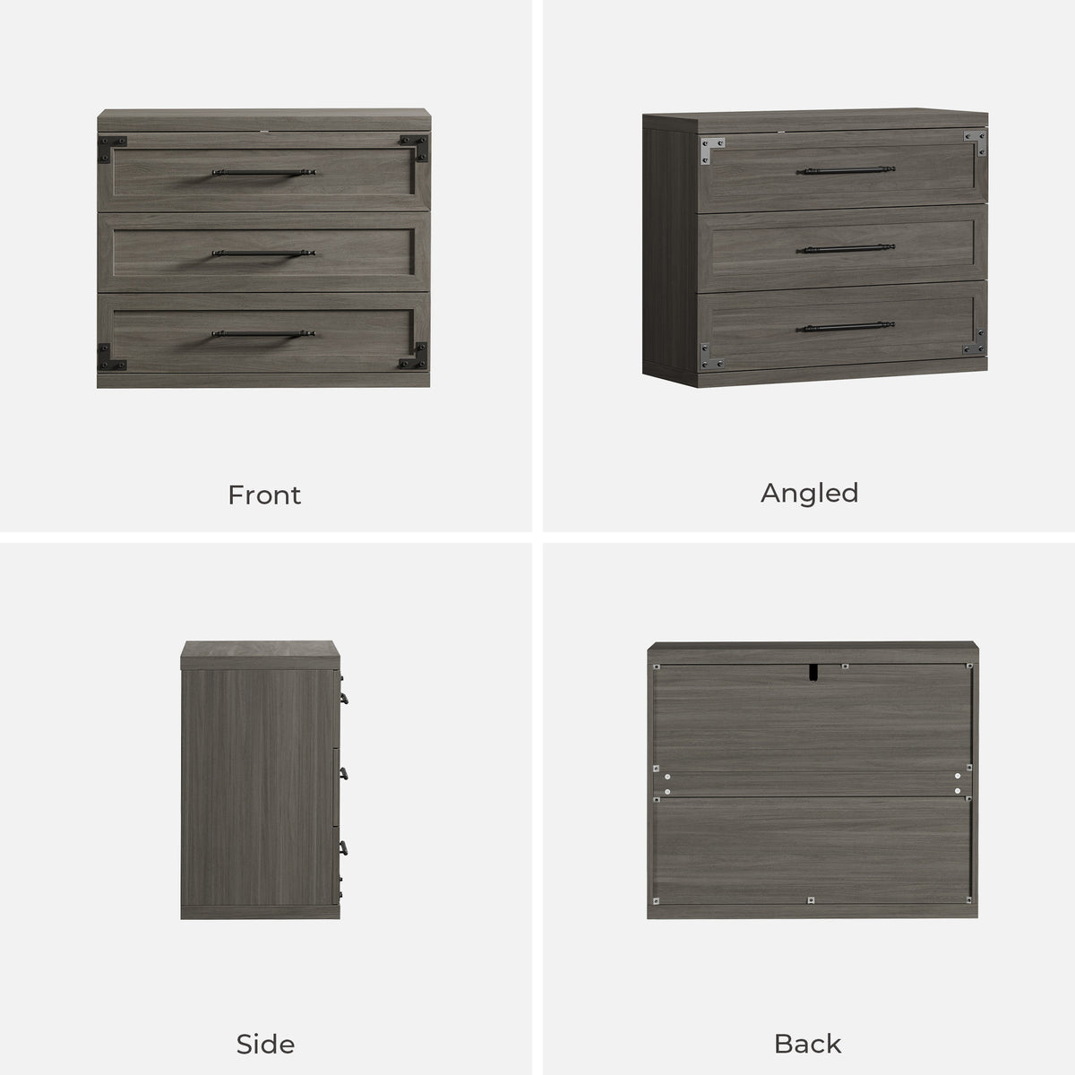 Willow Large Nightstand with 3-Drawer