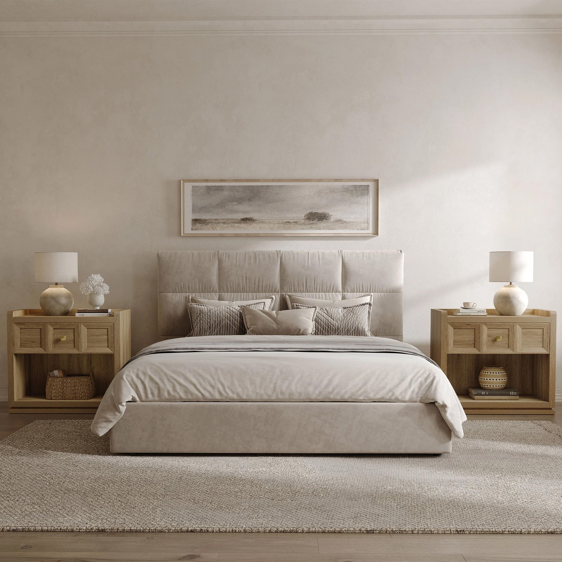 Helio 6 Drawers Dresser and Nightstand