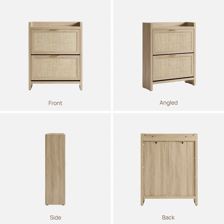 Savanna Shoe Cabinet with 2 Flip Drawers