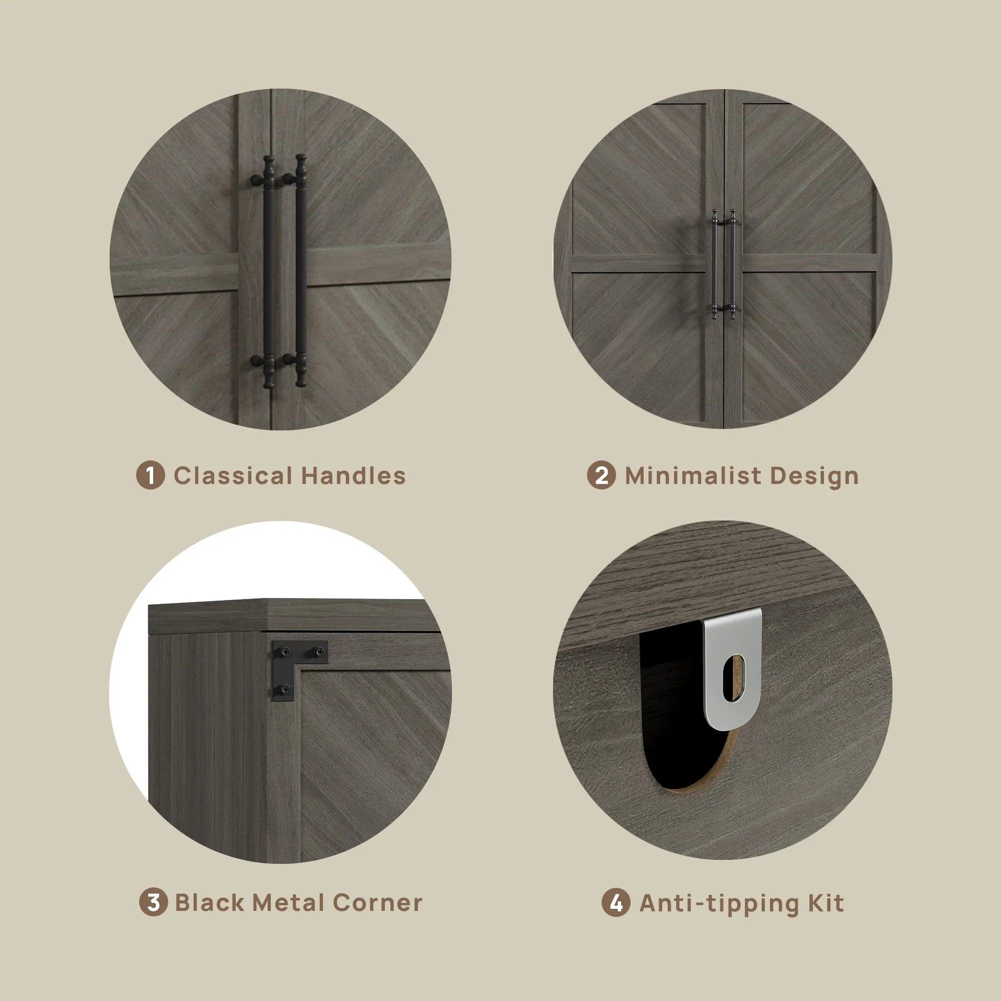 Willow Shoe Cabinet with 2 Doors