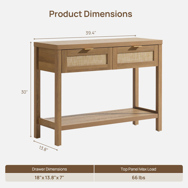 Savanna Black Console Table, Entryway Storage