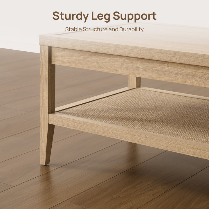 Savanna Rectangular Coffee Table, Space-Saving