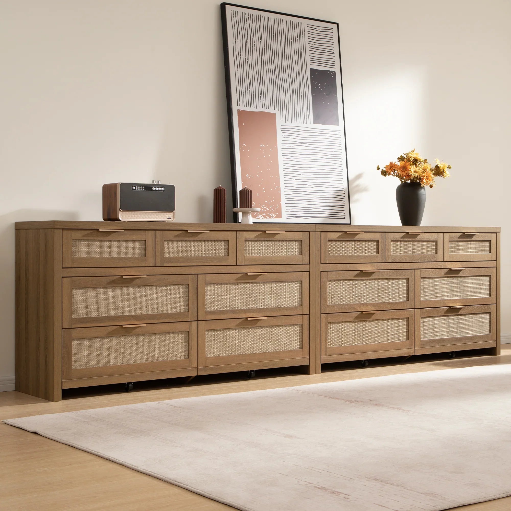 Savanna Dresser, Nightstand and Wardrobe Bedroom Set