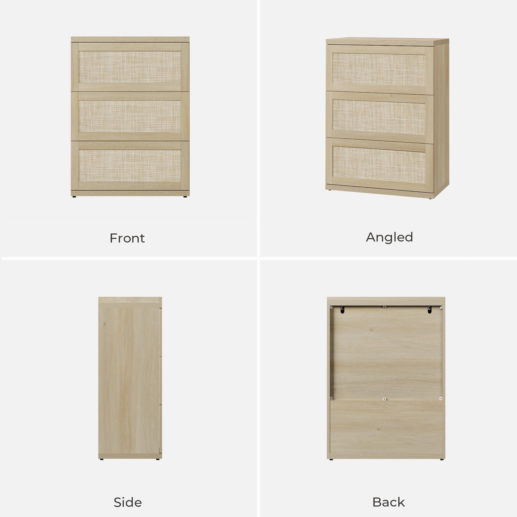 Zura Rattan Sectional Dresser, Large Size Option